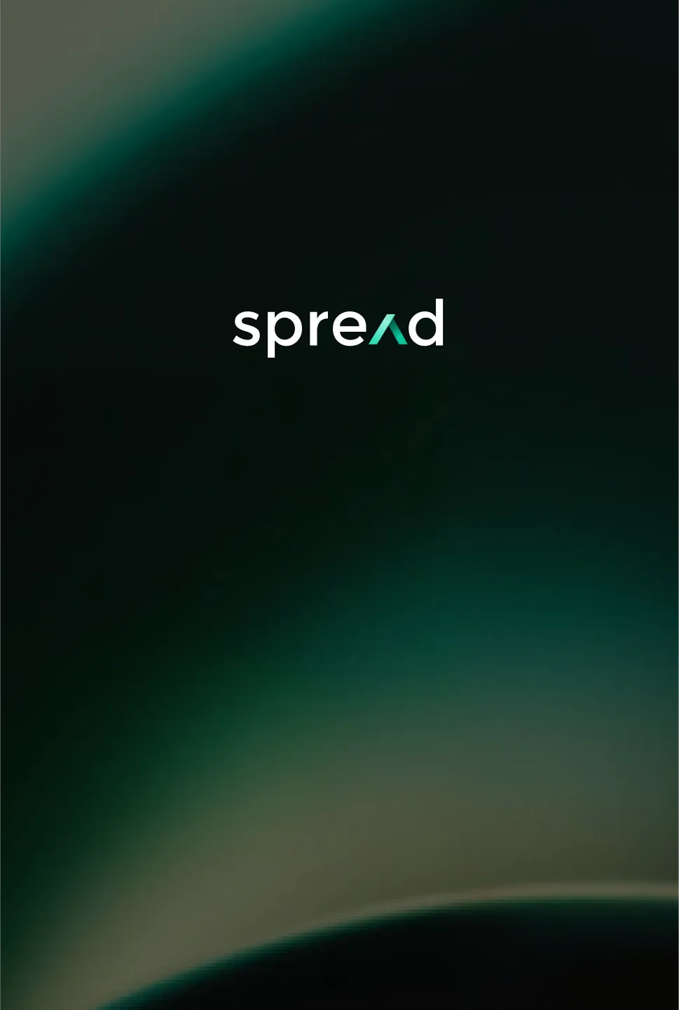 Spread logo over an abstract green security background.